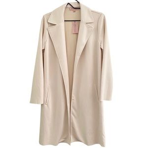 Philosophy open front Cream Trench Jacket